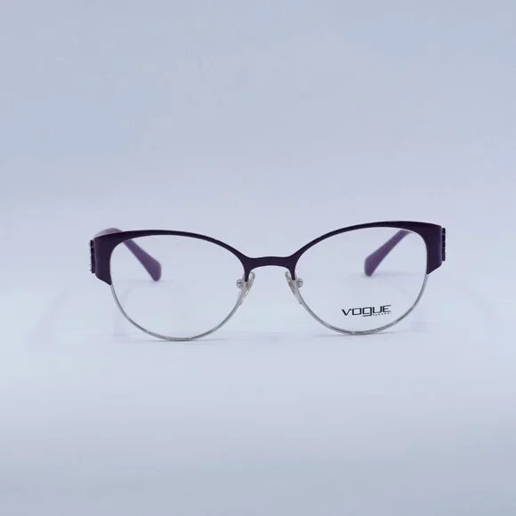 🕶️ New Vogue VO4015B 5008 Eyeglasses - Eggplant/Silver Frame 51mm